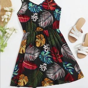 New Tropical print cami dress